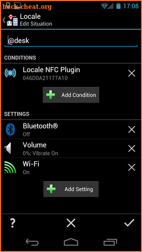 Locale NFC Plugin screenshot