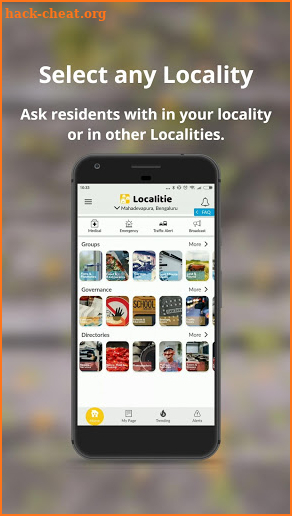 localitie- Ask Questions to local neighbors screenshot