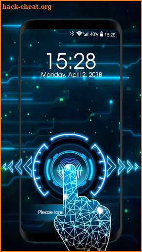 lock screen Fingerprint screenshot