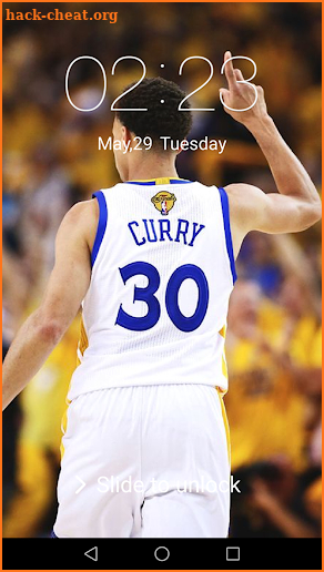 Lock Screen for King Stephen Curry 2018 screenshot