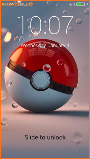 Lock screen for Pokeball screenshot