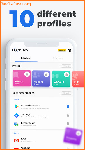 Lockiva: App locker with password, Intruder selfie screenshot