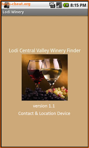 Lodi Winery Finder for Phones screenshot