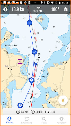 Loisto Mariner | Navigation and maps screenshot