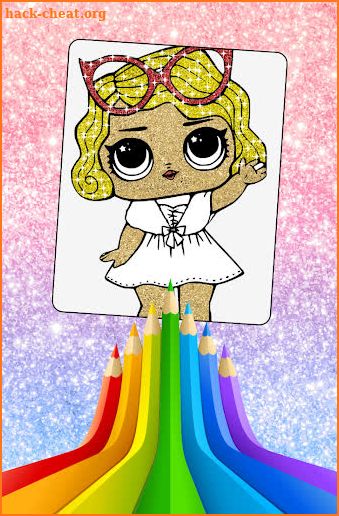 Lol Dolls Glitter Coloring screenshot