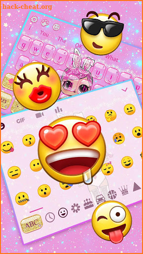 LOL Glitter Girl keyboard screenshot