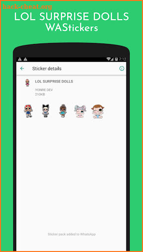 LOL Surprise Dolls Stickers For WhatsApp screenshot