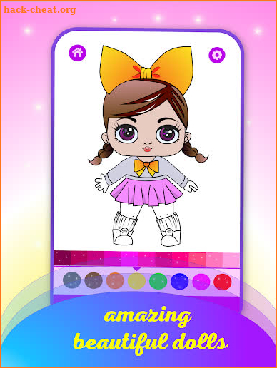 Lola Doll Coloring for Little Princess screenshot