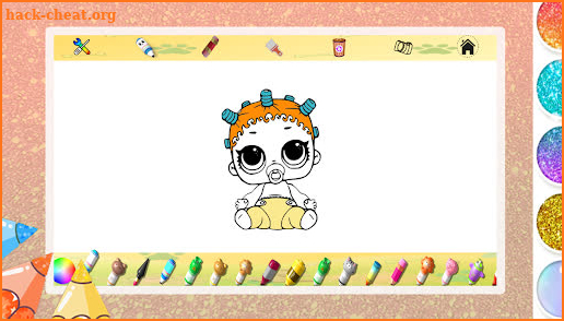 Lollipop Gliter Surprise Doll Coloring screenshot