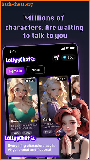 Lollyy - AI Characters Chat screenshot