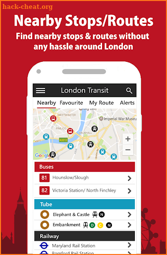 London Bus Transit (2018) TfL London Bus Times screenshot