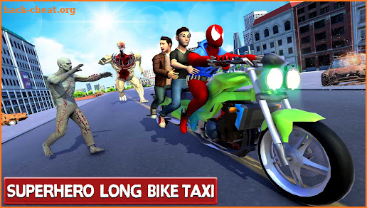 Long Bus Bike Sim – Superhero Taxi Driving Games screenshot