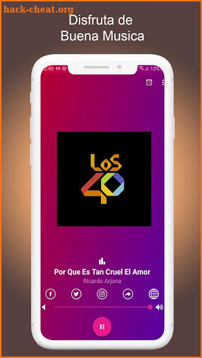 Los 40 Mexico screenshot