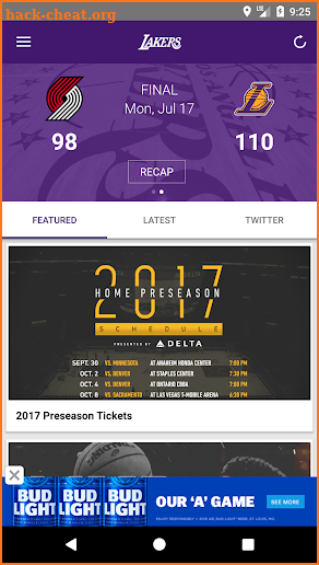 Los Angeles Lakers screenshot