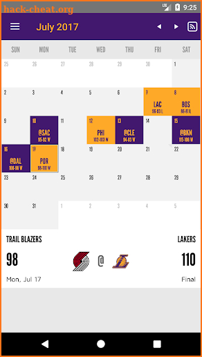 Los Angeles Lakers screenshot