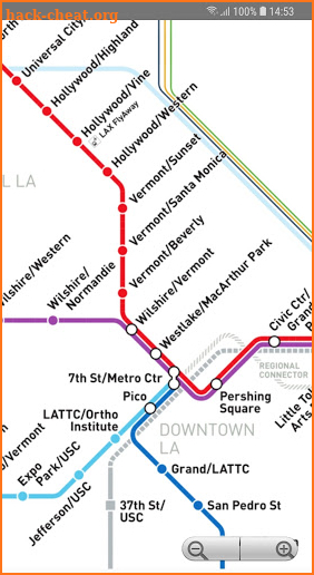 Los Angeles Metro Map screenshot