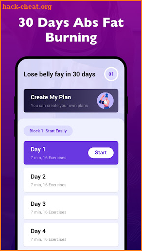 Lose belly fat in 30 days screenshot