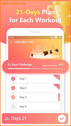 Lose Weight In 21 Days - 7 Minute Workout at Home screenshot