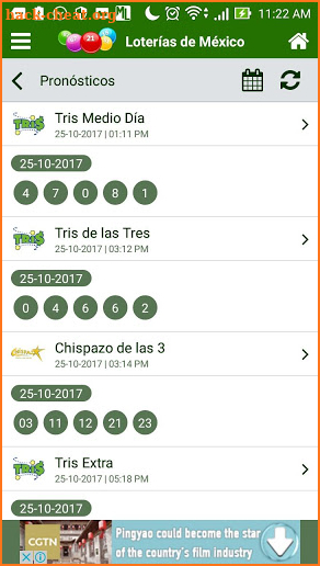 Loterías de México screenshot