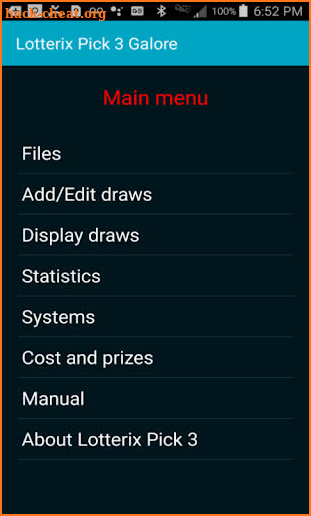 Lotterix Pick 3 Galore screenshot