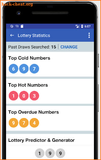 Lottery App -  Lotto Winning Numbers & Predictions screenshot