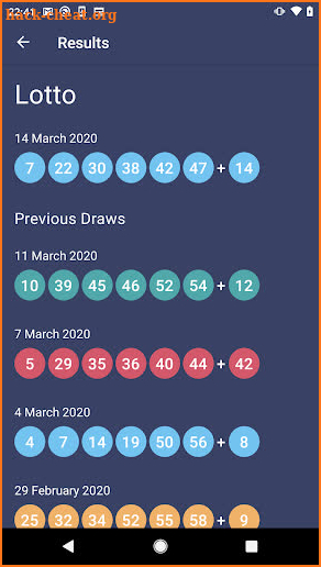 Lottery Balls screenshot