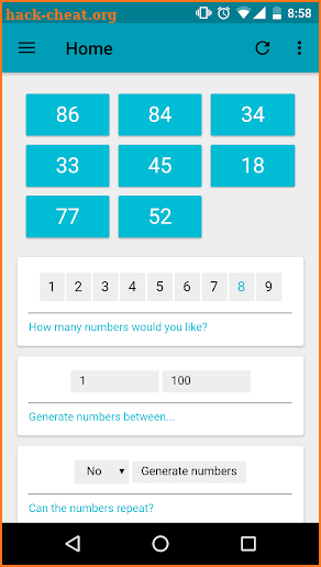 Lottery Numbers Generator Pro screenshot