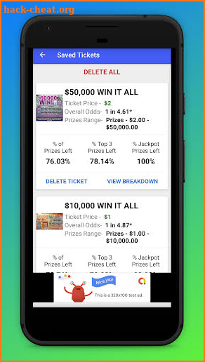 Lottery Scratchers Guide - Scratch-Off Helper Tool screenshot