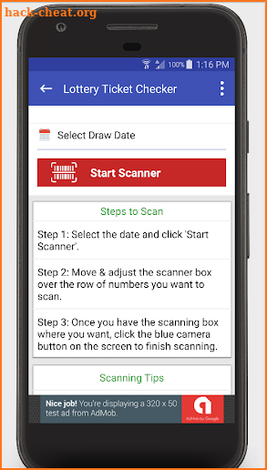 Lottery Ticket Scanner - Georgia Checker screenshot