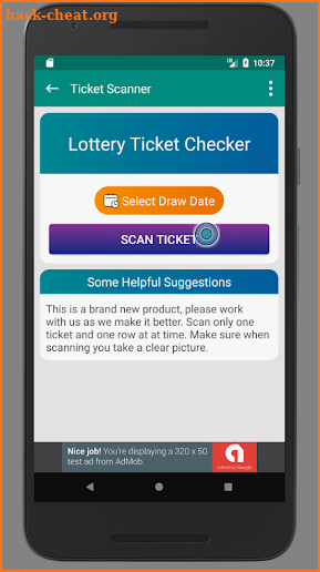 Lottery Ticket Scanner - Lotto Results Checker screenshot