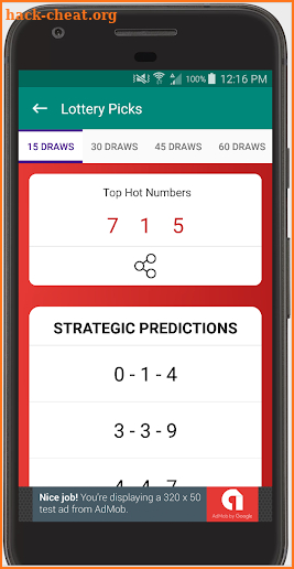 Lotto Number Generator screenshot