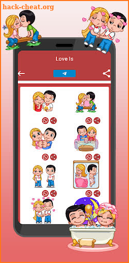 Love ANIMATED WASticker stickers movement screenshot