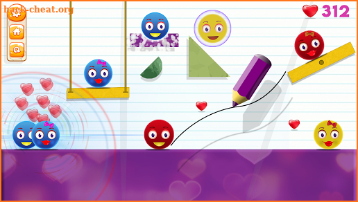 Love Ball - Physics Puzzles screenshot