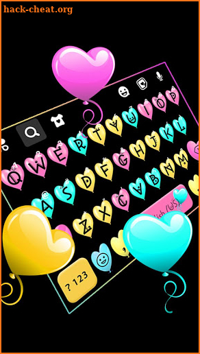 Love Balloons Keyboard Theme screenshot