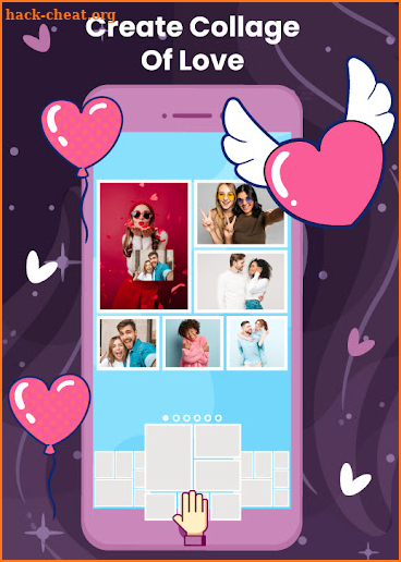 Love collage maker photo editor screenshot