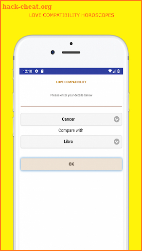 LOVE COMPATIBILITY HOROSCOPES screenshot