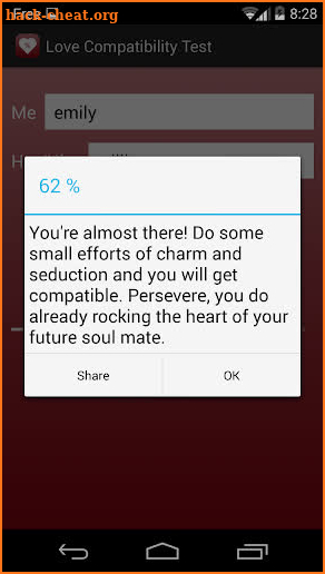 Love Compatibility Test PRO screenshot