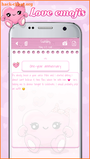 Love Diary with Safe Lock screenshot