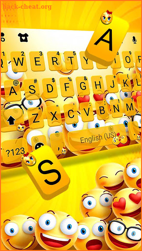 Love Emoji Party Keyboard Theme screenshot