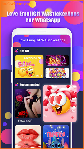 Love EmojiGif WAStickerApps For WhatsApp screenshot