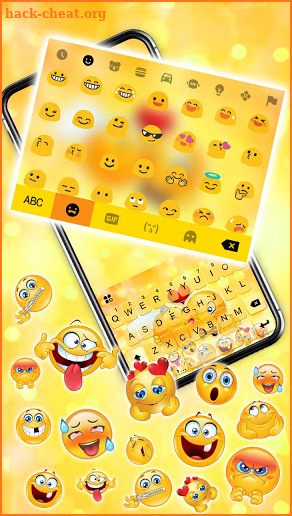 Love Emojis Gravity Keyboard Background screenshot