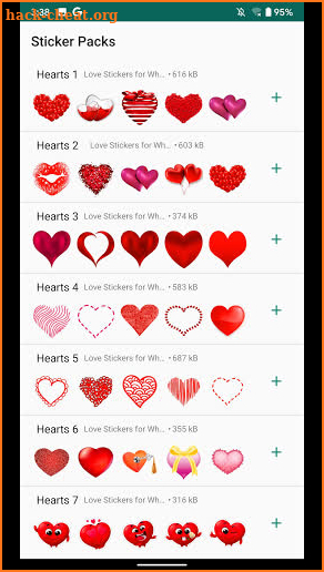 Love Emojis Stickers screenshot