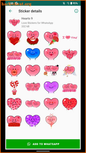 Love Emojis Stickers screenshot