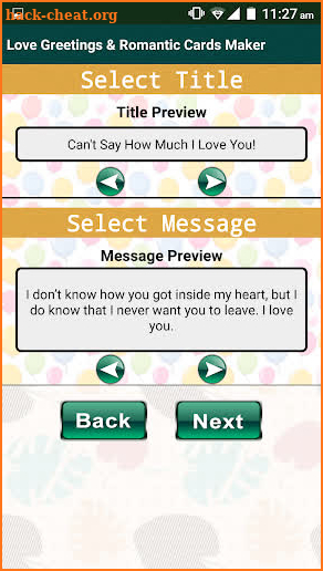 Love Greeting Cards Maker Romantic eCards Editor screenshot