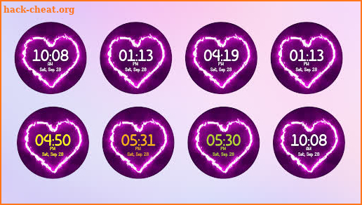 Love Heart Animated Watch Face screenshot