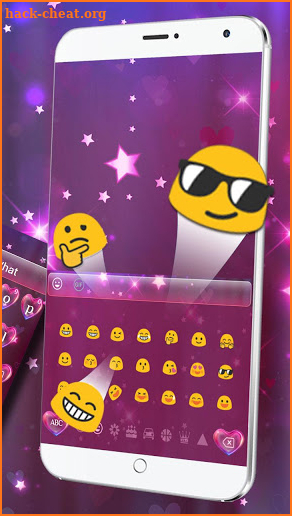 Love Heart Neon Keyboard screenshot