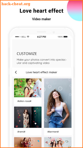 Love Heart Photo Effect Video Maker -Animation,GIF screenshot