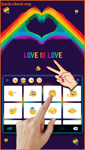 Love Is Love Keyboard Background screenshot