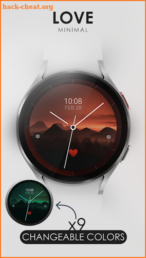 Love minimal watch face screenshot