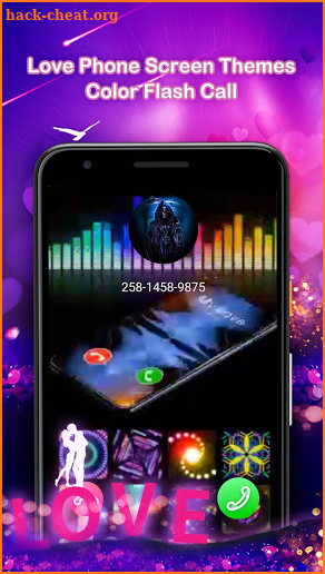 Love Phone Screen Themes - Color Flash Call screenshot